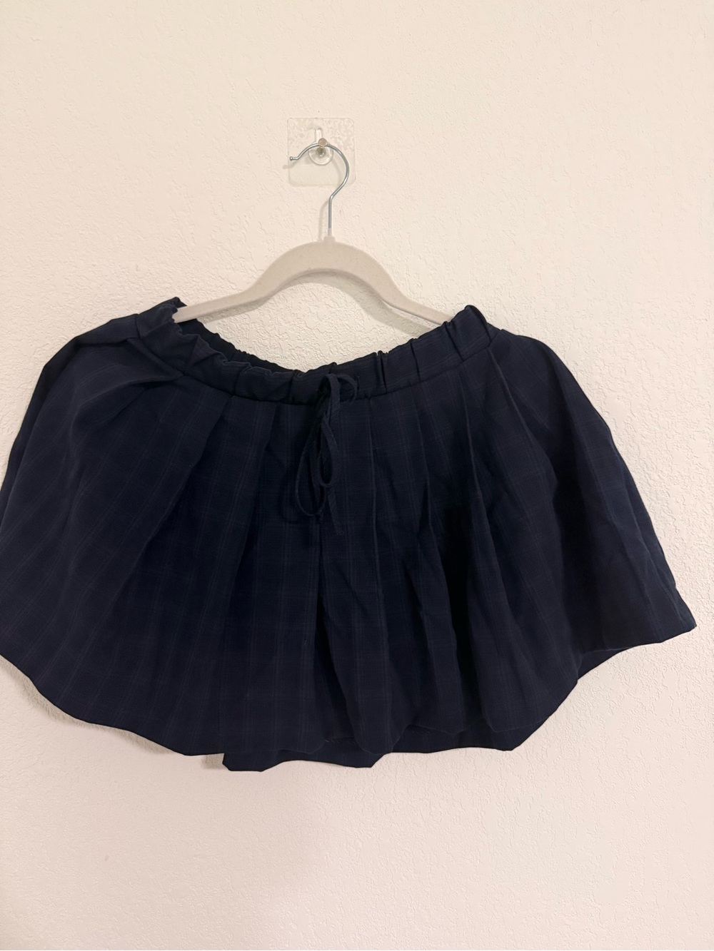 Zara Navy Blue Circle Skater Mini Skirt
